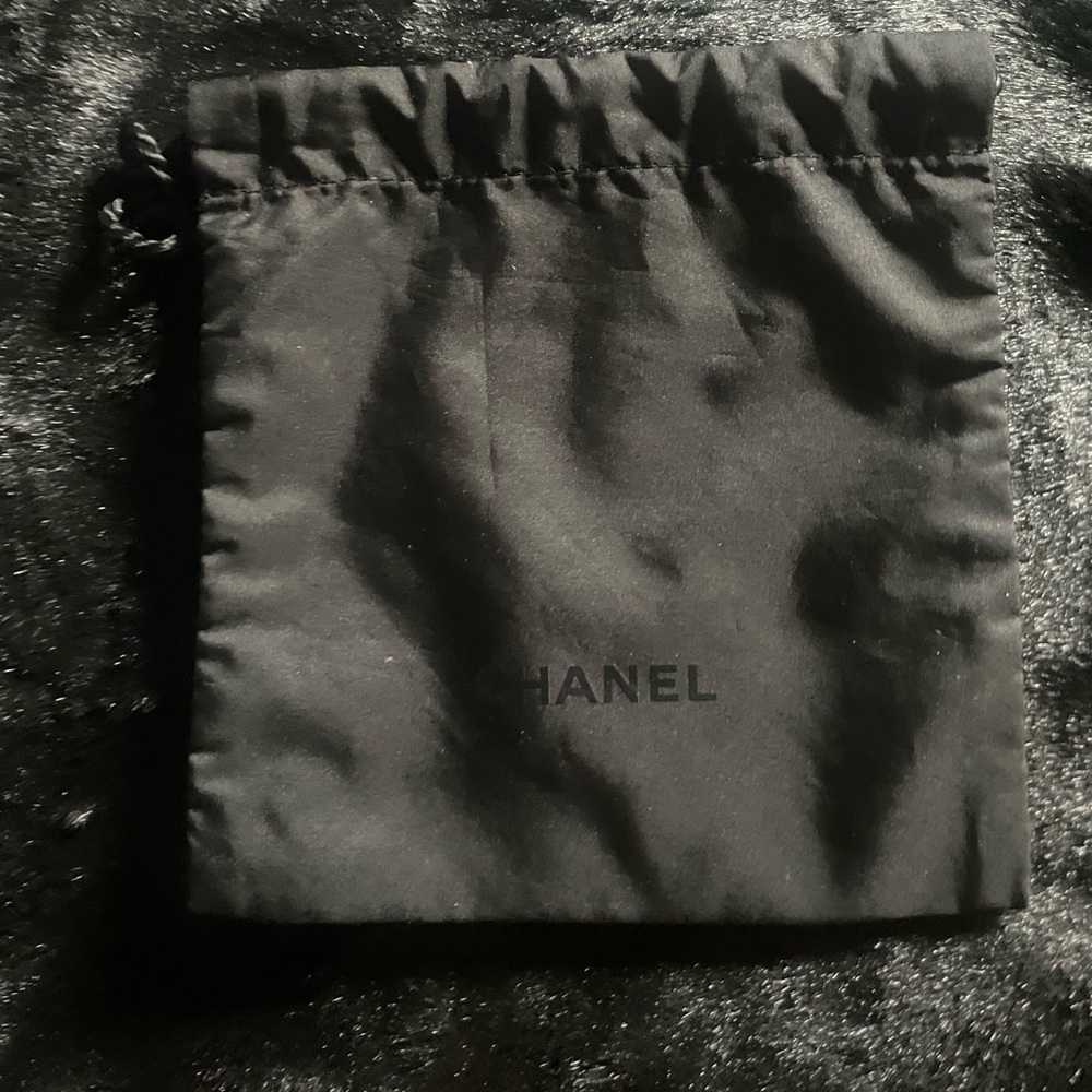 Chanel Black Drawstring Pouch. NWOT
